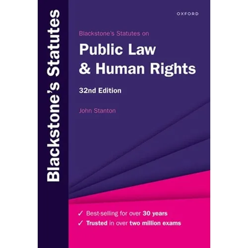 Blackstone's Statutes on Public Law & Human Rights