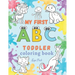 My first ABC toddler coloring book: Alphabet letters with animals