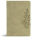 CSB Large Print Thinline Bible, Digital Study Edition, Sage Suedesoft Leathertouch