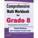Comprehensive Math Workbook for Grade 8: Student Workbook and 2 Complete Practice Tests