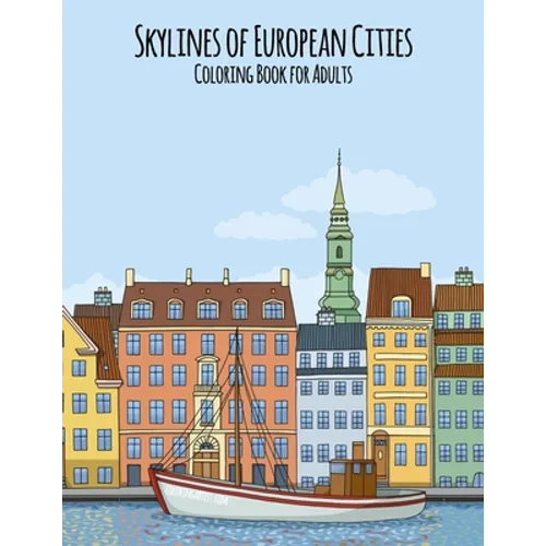 Skylines of European Cities Coloring Book for Adults