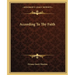 According To Thy Faith