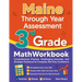 Maine Through Year Assessment 3rd Grade Math Workbook: Comprehensive Practice, Challenging Exercises, and Strategic Guidance for Complete Test-Day Con