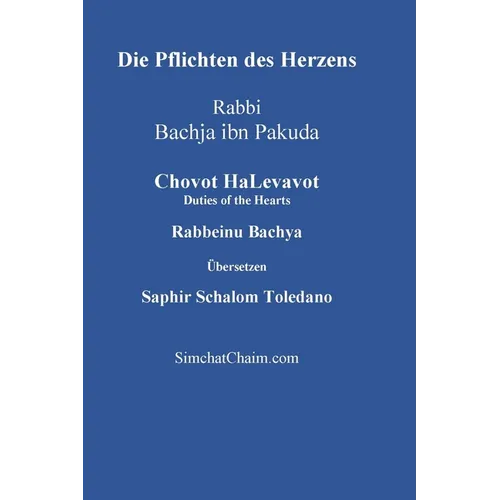 Die Pflichten des Herzens - Chovot HaLevavot