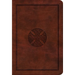 ESV Large Print Compact Bible (Trutone, Brown, Mosaic Cross Design)