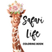Sarafi Life Coloring Book: African Wildlife Coloring Sheets With Tracing Activities, Amazing Animal Designs To Color For Kids
