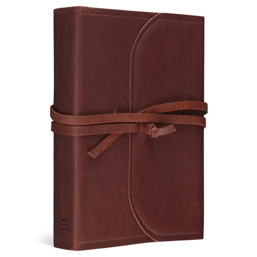 ESV Student Study Bible (Natural Leather, Brown, Flap with Strap)