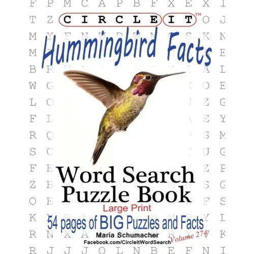 Circle It, Hummingbird Facts, Word Search, Puzzle Book