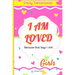 I Am Loved Because God Says I Am: Daily Devotions for Young Girls: Inspirational Scriptures and Reflections to Nurture Faith, Joy, and Confidence in G