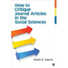 How to Critique Journal Articles in the Social Sciences