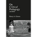 On Critical Pedagogy