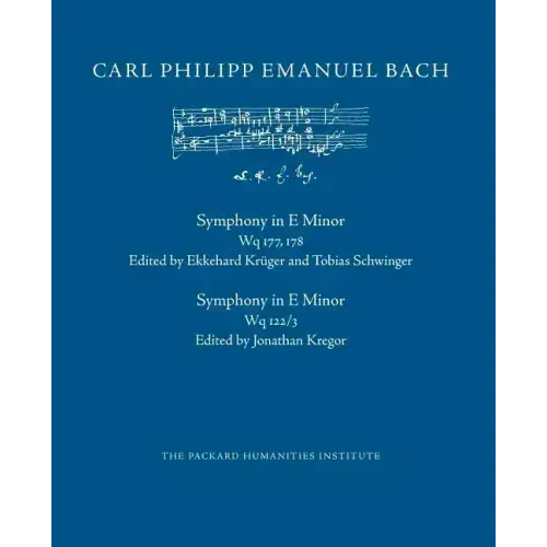 Symphony in E Minor, Wq 177-178