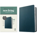 NLT Personal Size Giant Print Bible, Filament Enabled (Genuine Leather, Navy Blue, Red Letter)