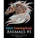 Adult Coloring Books: Animals: 45 Stress Relieving Animal Coloring Designs