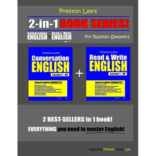 Preston Lee's 2-in-1 Book Series! Conversation English & Read & Write English Lesson 1 - 40 For Russian Speakers