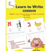 Learn to Write HEBREW: HEBREW Letter Tracing Workbook with English Translations and Pictures 110 page book for children of ages 4+ to learn H