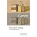 Given: Poems