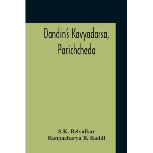 Dandin'S Kavyadarsa, Parichcheda