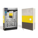 Niv, Boys' Backpack Bible, Compact, Leathersoft, Yellow/Gray, Red Letter Edition, Comfort Print