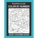 Stained Glass: Color By Number Adult Coloring Book for Stress Relief, Relaxation
