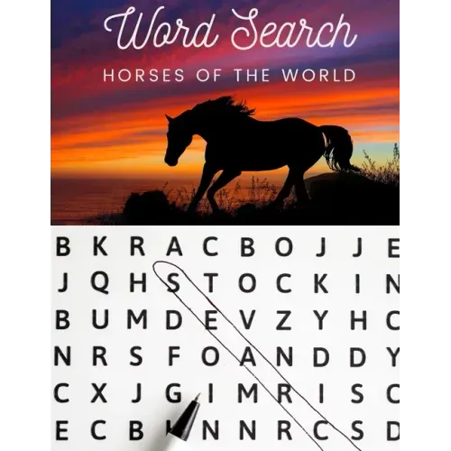 Word Search: Horses of the World: Large Print Word Search Puzzle Book for Equine Enthusiasts