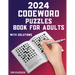 2024 Codeword Puzzle Book For Adults: 100 Large Print Codeword Puzzle Books For Adults And Seniors To Do Fun With Word Games Book Including Full Solut