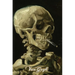 Skeleton of a Skull with a Cigarette Van Gogh Note Book: Hardcover Journal Notebook Diary with Dot Grid, Lined, Blank Vintage Paper for Writing Drawin