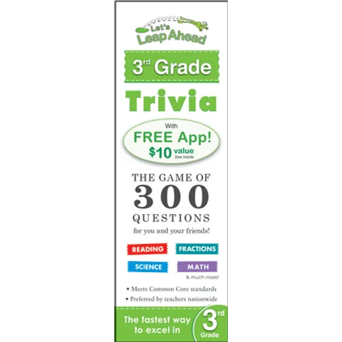 Let's Leap Ahead 3rd Grade Trivia Notepad: The Game of 300 Questions for You and Your Friends!