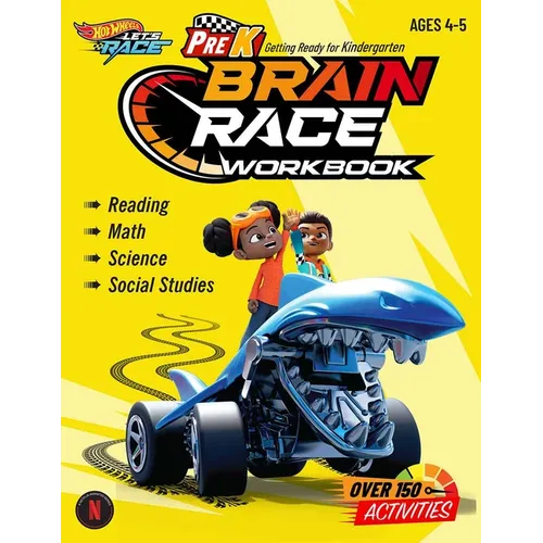 Hot Wheels Brain Race Prek Workbook
