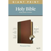 KJV Personal Size Giant Print Bible, Filament Enabled Edition (Leatherlike, Brown/Mahogany, Indexed)