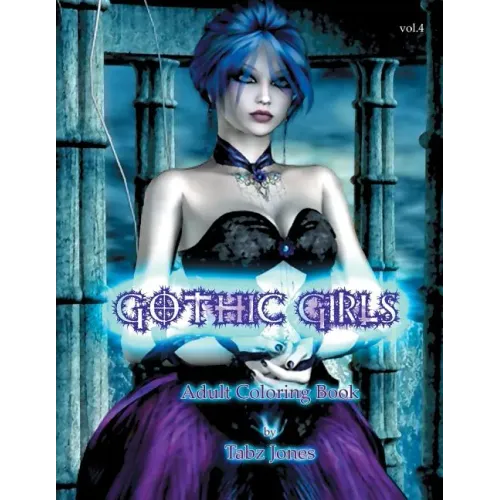 Gothic Girls Adult Coloring Book