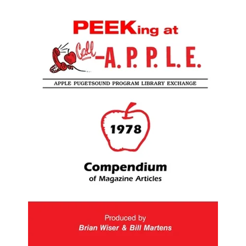 Peeking at Call-A.P.P.L.E. 1978: Compendium of Magazine Articles