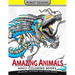 Amazing Animal Adult coloring Book Robot Design: Bear, Dog, Bird, Fish, Elephant, Tiger, Lion and Dragon