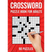 Crossword Puzzle Books for Adults: Cross Words Activity Puzzlebook 90 Puzzles (US Version)