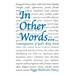 In Other Words . . .: Contemplation of God's Holy Word