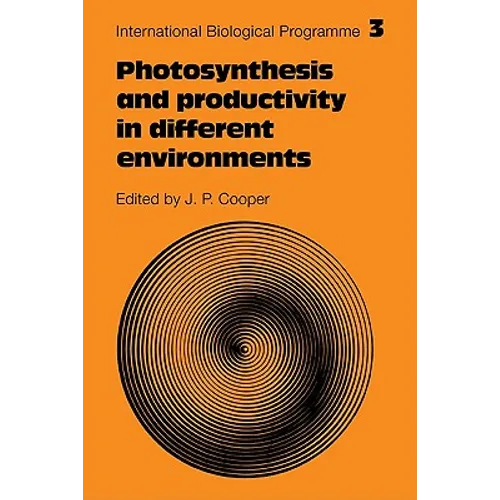 Photosynthesis and Productivity in Different Environments
