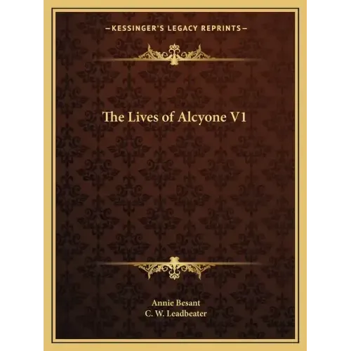 The Lives of Alcyone V1