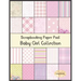 Scrapbook Paper Pad: Baby Girl Collection: 20 Unique Design Background Crafting Sheets