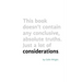 Considerations