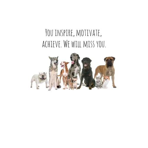 You inspire, motivate, achieve. We will miss you.: Perfect goodbye gift for coworker that is leaving / going away gift for your co worker, boss, manag