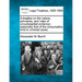 A treatise on the nature, principles, and rules of circumstantial evidence: especially that of the presumptive kind in criminal cases.