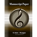 Manuscript Paper (50 Pages - 12 Stave)