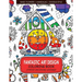 Fantastic Art Design Coloring Books [Basic Flowers, Mandalas, Doogle Style]: Adult Coloring Books Stress Relieving
