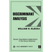 Discriminant Analysis