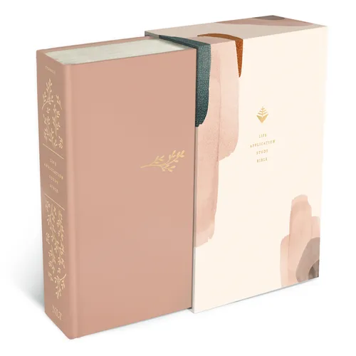 NLT Life Application Study Bible, Third Edition (Hardcover Cloth, Soft Pink, Red Letter)