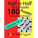 Half-n-Half Fill-In Puzzles, Volume 10: 180 Puzzles, 90 Number & 90 Word Fill-In Puzzles