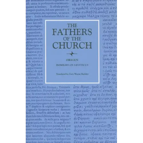 Homilies on Leviticus, 1-16