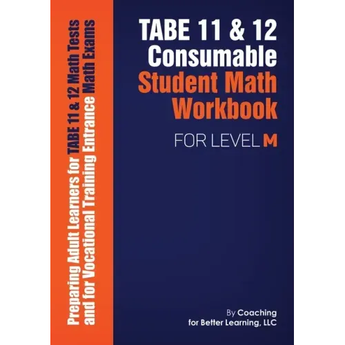 TABE 11 and 12 Consumable Student Math Workbook for Level M