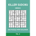 Killer Sudoku Medium 200 Puzzle WIth Solution Vol 4: Advanced Puzzle Sumdoku Book,9x9, 2 puzzles per page