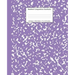 Marbled Composition Notebook: Lavender Marble Wide Ruled Paper Subject Book